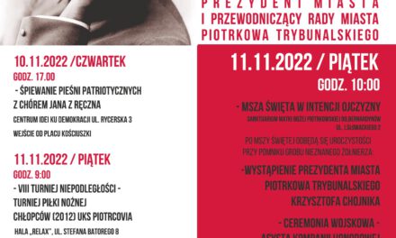 104. rocznicę odzyskania przez Polskę niepodległości