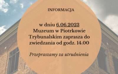 INFORMACJA DOTYCZĄCA ZWIEDZANIA