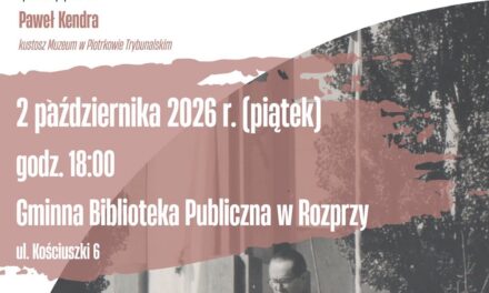 spotkanie poświęcone postaci inż. Sławomira Jarosa w Rozprzy